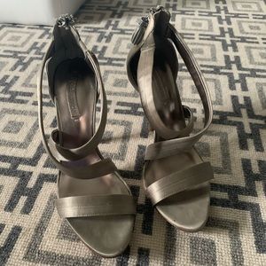 Silver BCBG heels
